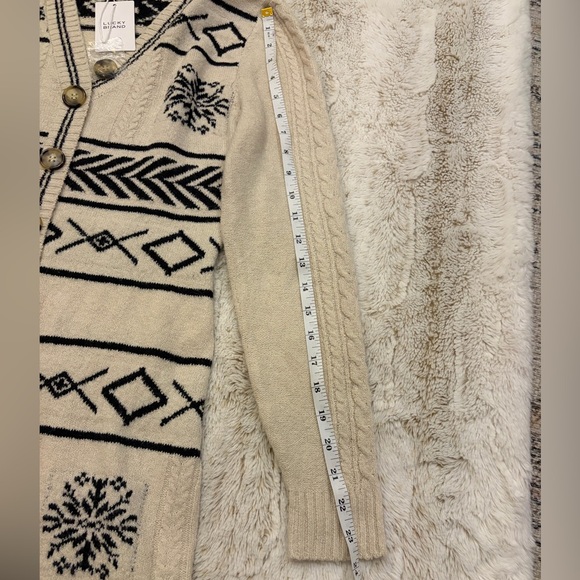 🆕 NWT Lucky Brand Cozy Nordic🎿Sweater Dress Cardigan | Size S - Picture 12 of 12